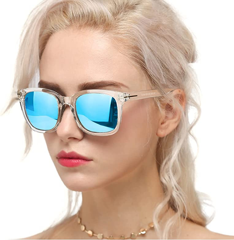 Myiaur Fashion Sunglasses for Women Polarized Driving Anti Glare UV400 Protection Stylish Design | Amazon (US)