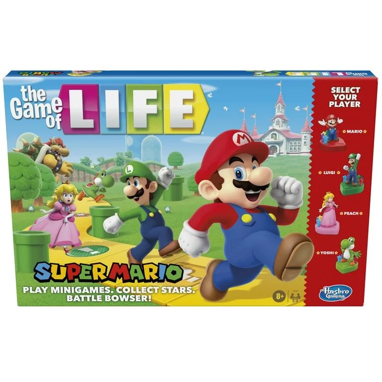 The Game of Life: Super Mario Edition Board Game for Kids and Family Ages 8 and Up, 2-4 Players | Walmart (US)