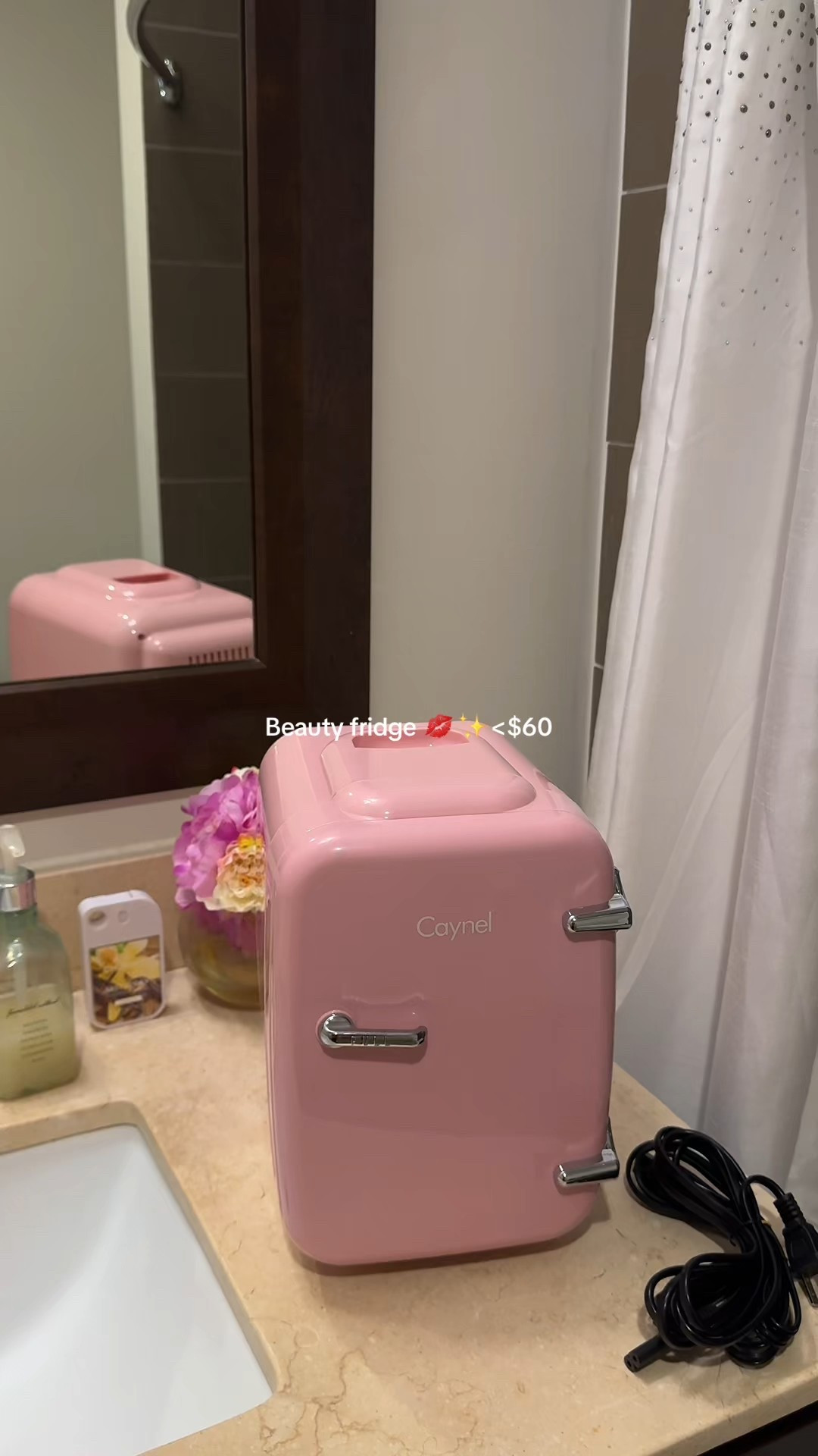 Such a cute mini fridge for all of your mini skincare/beauty faves ✨💋💄 @Wayfair #beautyfridge 

#LTKselfcare #LTKValentine #LTKBeauty