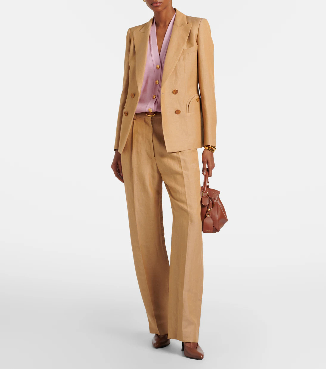 Fox linen-blend straight pants | Mytheresa (US/CA)