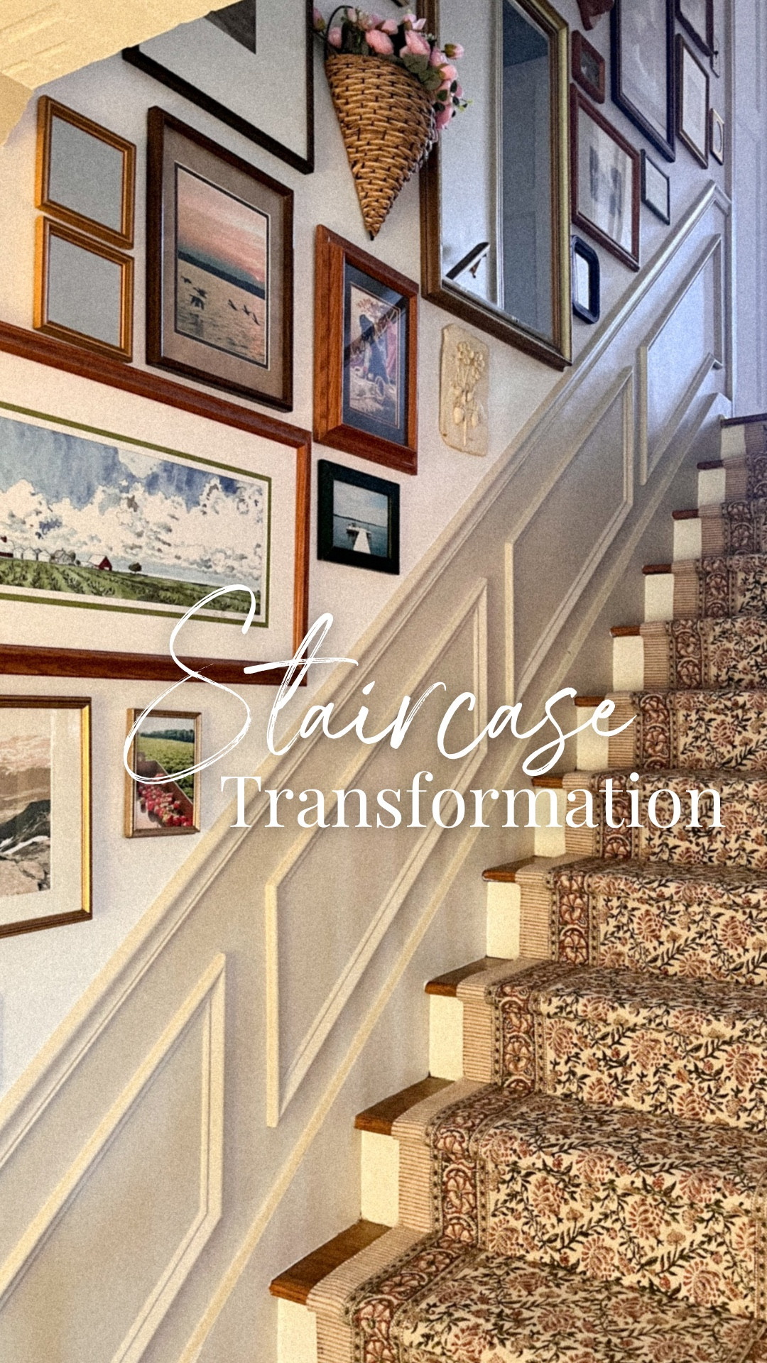The transformation gives me life ✨
.
.
#staircase #stairwall #gallerywall #stairrunner #vintagestyle #cottagestyle #homeinterior 

#LTKStyleTip #LTKHome