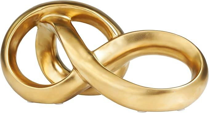 Deco 79 Ceramic Abstract Decorative Sculpture Infinity Loop Home Decor Statue, Accent Figurine 11... | Amazon (US)