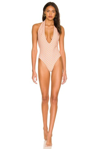 Tularosa Iyla One Piece in Orange Shells from Revolve.com | Revolve Clothing (Global)