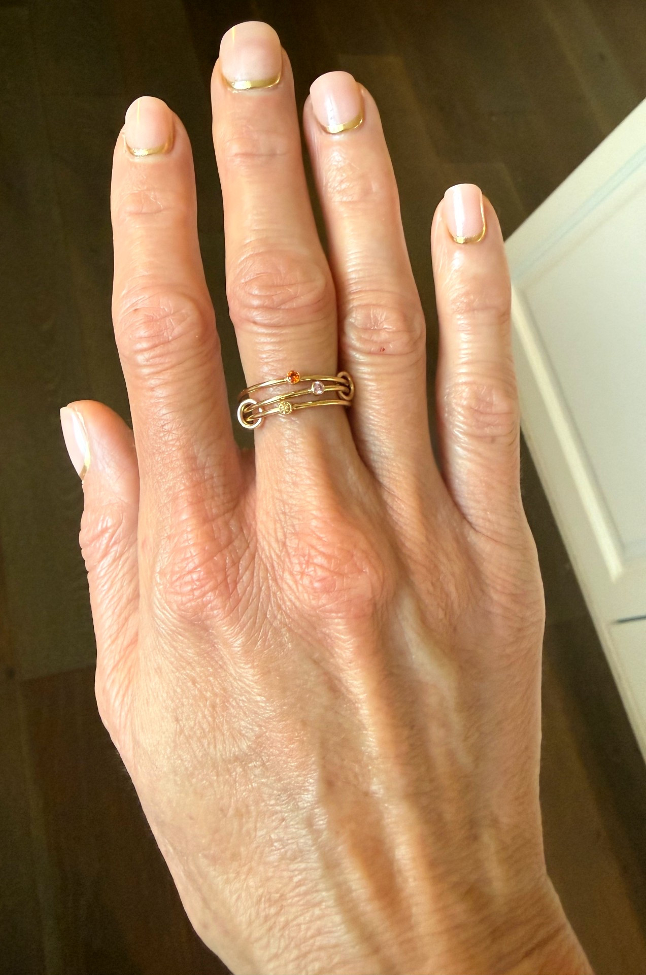 I just got my Cuffed By Nano birthstone linked ring 😍 It’s so dainty and I love that it’s personalized with my kids birthstones. You can continue to add rings, which I plan to do. I’m wearing size 8 rings. Such a good gift idea 👌🏻

Cuffed By Nano, personalized jewelry, linked rings, gold rings, gift ideas, Mother’s Day gift idea, birthday gift ideas, custom jewelry, birthstone ring

#LTKmomlife #LTKunboxing