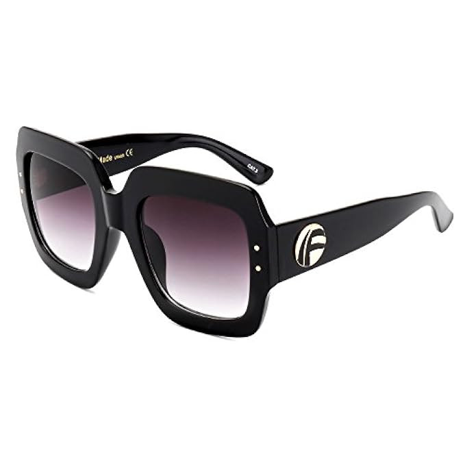 ROYAL GIRL Oversized Square Sunglasses Women Inspired Multi Tinted Frame Fashion Modern Shades | Amazon (US)