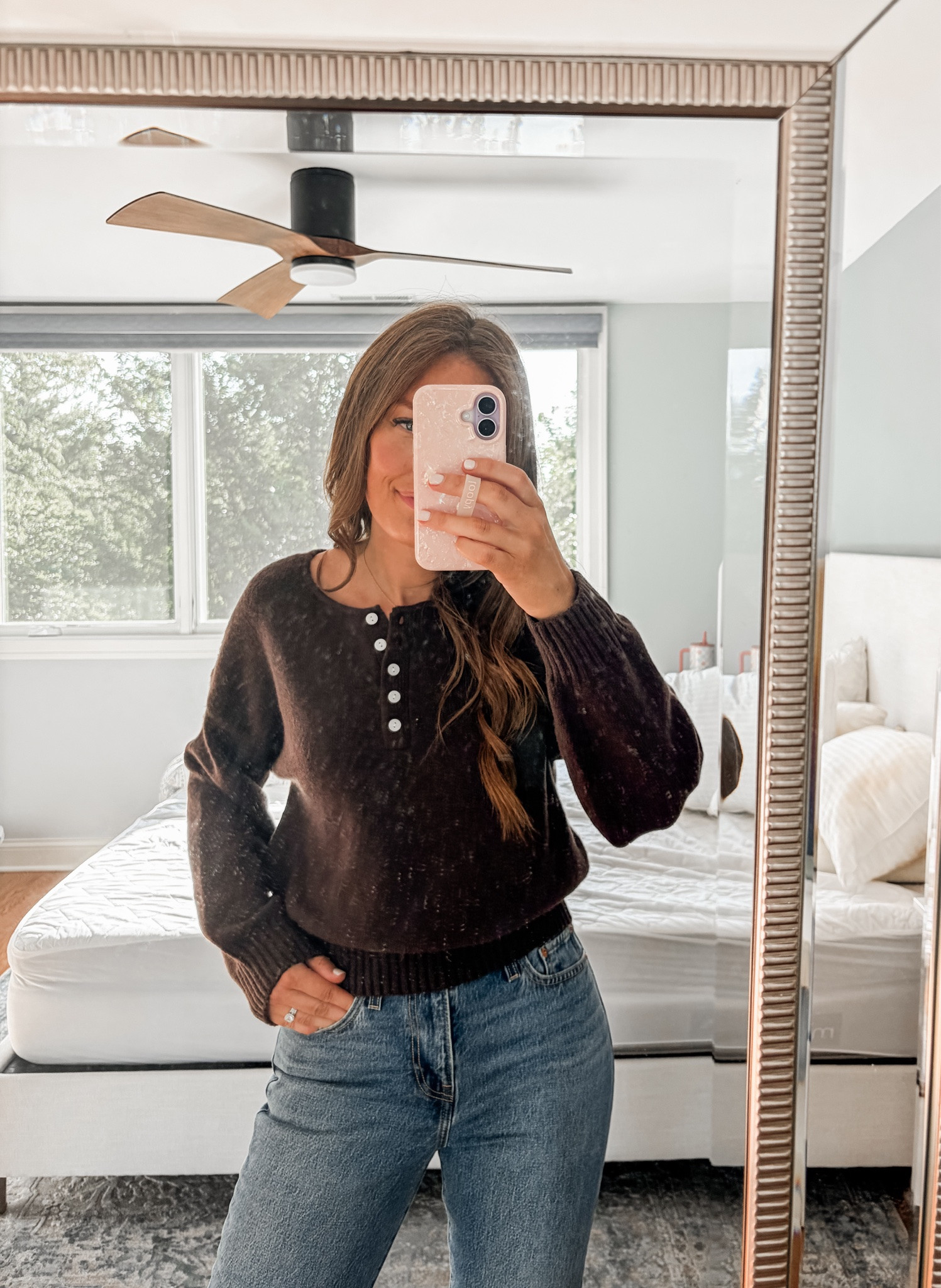 Wearing size S in sweater 

Fall / fall sweater / teacher outfit / brown / espresso

#LTKootd #LTKmomlife #LTKSeasonal