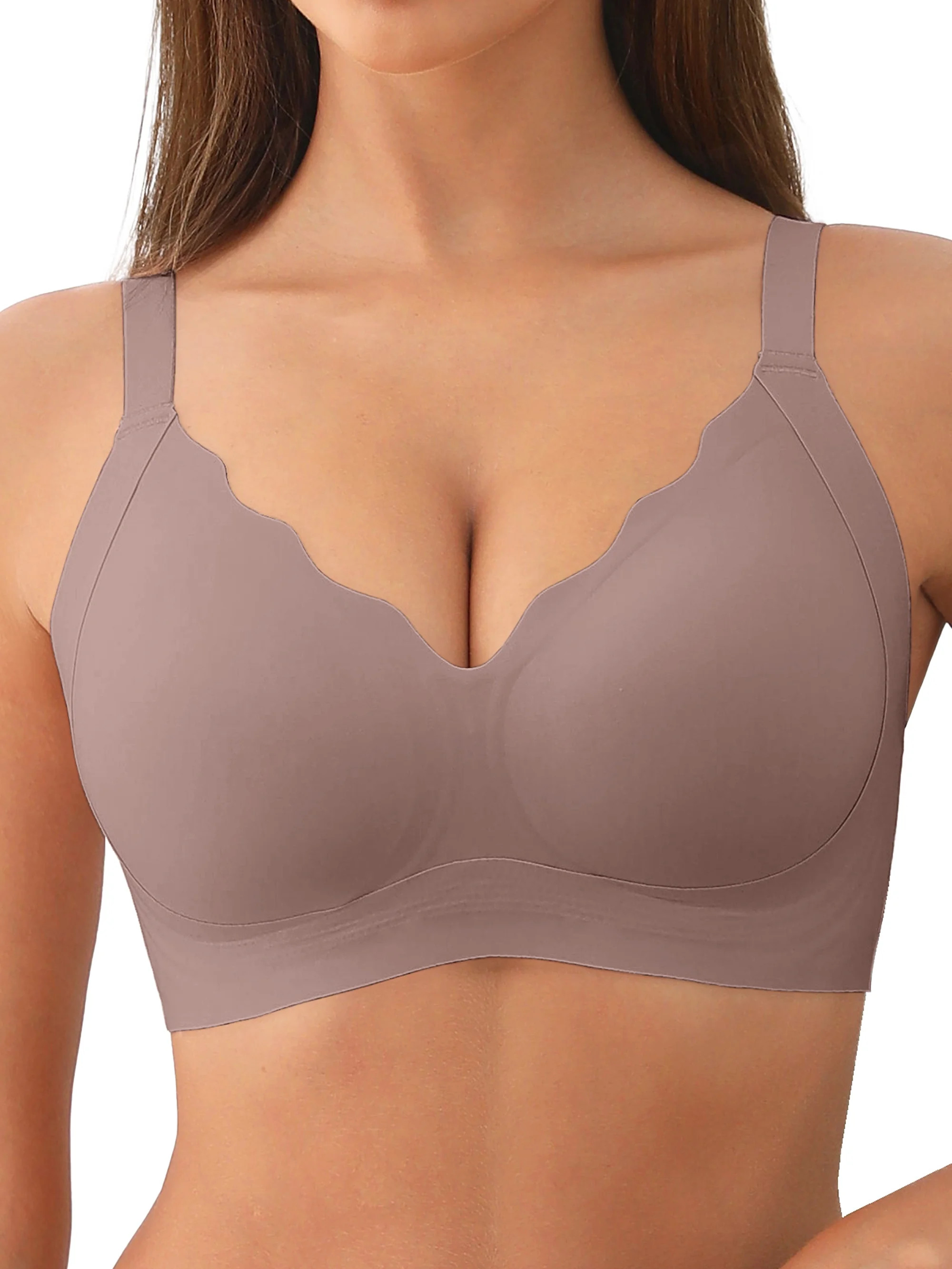 MINTREUS Womens No Underwire Bras Comfort Seamless Push Up Bra Full Coverage Lift Bralette Everyd... | Walmart (US)