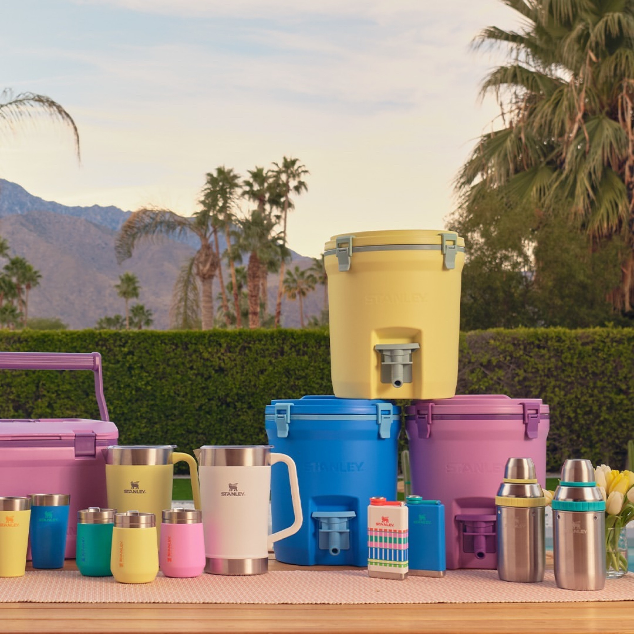 With new, playful hues and patterns, the Stanley x Target Sunshine Vibes and Patio Party collections are ready to enliven your hydration and take your warm weather entertaining to the next level! Now available in store and coming online on 3/27 at @Target. #Target #StanleyBrand