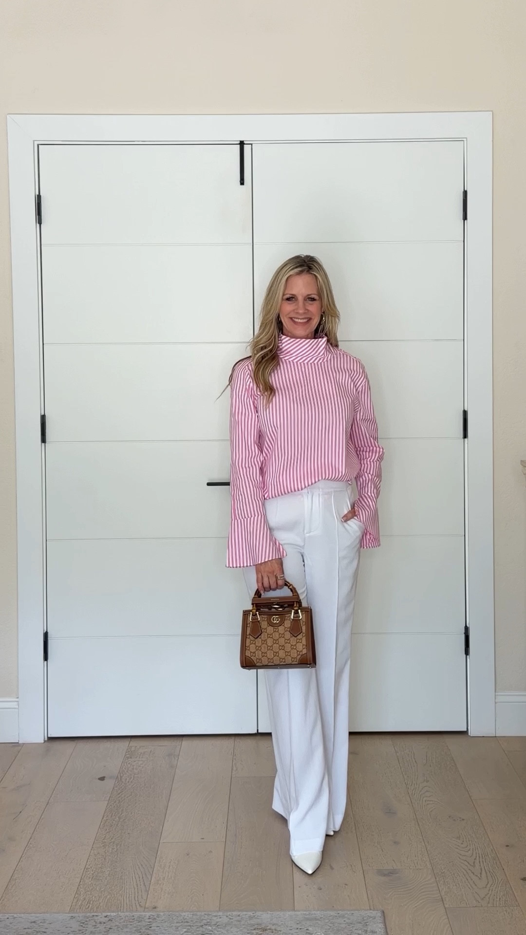 Chic & elegant spring/summer look mixing high & low.  Linking this top in other colors and a short sleeve version now available. So cute!  Wearing a small  

#LTKOver40 #LTKSeasonal #LTKootd