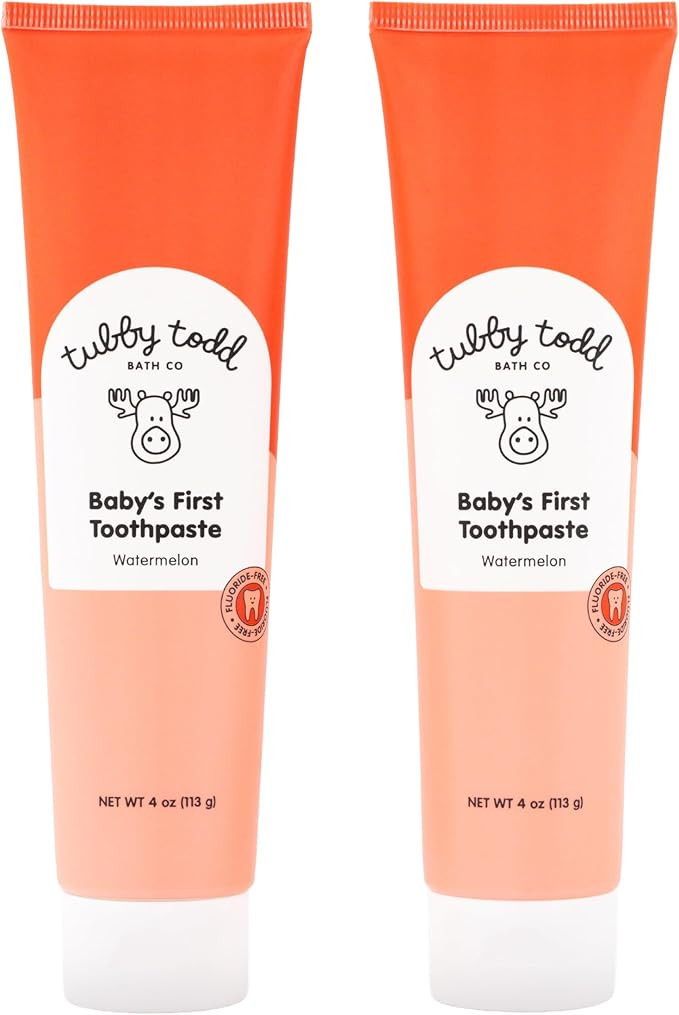 TUBBY TODD Fluoride Free Kids Toothpaste - Made with Xylitol - Safe Toothpaste for Baby, Toddler,... | Amazon (US)