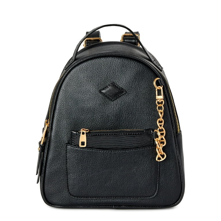 Time and Tru Women's Ruby Backpack, Black | Walmart (US)