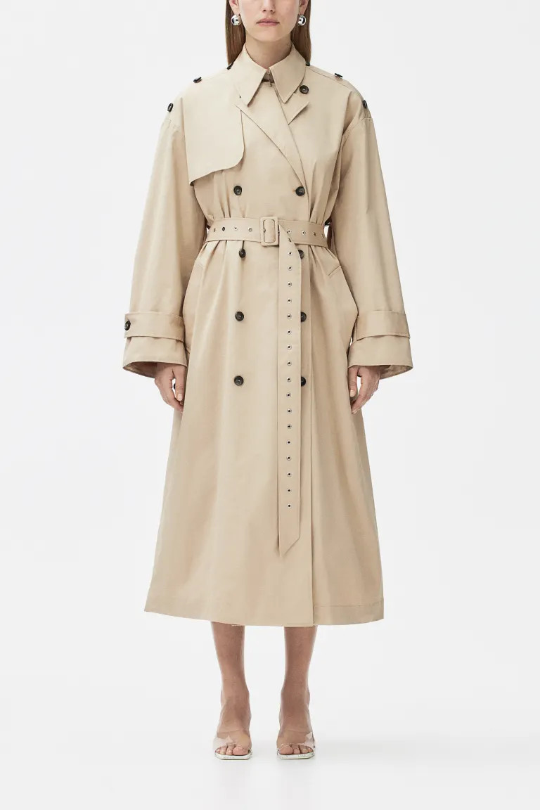 Two-piece Twill Trench Coat | H&M (US + CA)