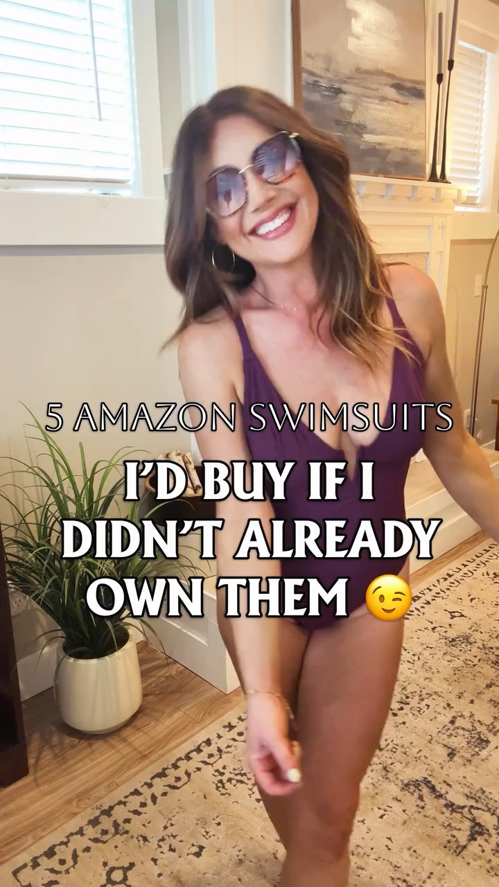 These are the 5 Amazon suits I’d 100% buy again — the ones I got last year and still reach for because they actually hold up 👏
Flattering, comfortable, and mom-life approved.

Comment SWIM and I’ll send you all the links + what sizes I’m wearing👙

#bathingsuit #trendy #momstyle #womensswimwear #tummycontrolswimwear