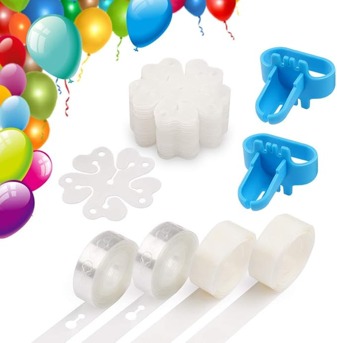 Coogam Balloon Decorating Strip Kit for Arch Garland 32Ft Balloon Tape Strip, 2 Pcs Tying Tool, 2... | Amazon (US)