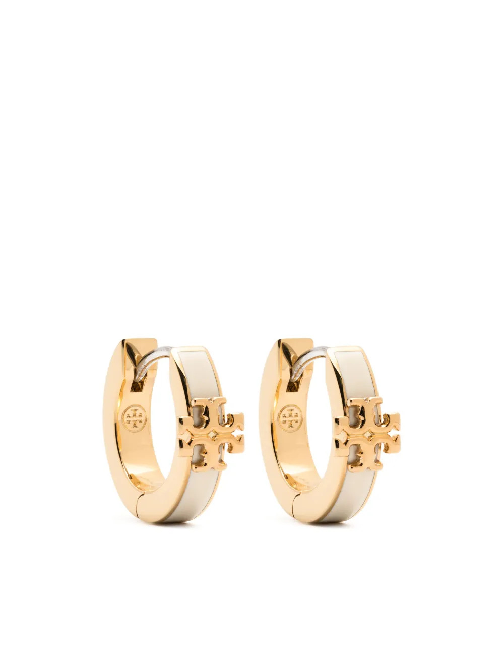 Tory Burch Kira Huggie Hoop Earrings - Farfetch | Farfetch Global