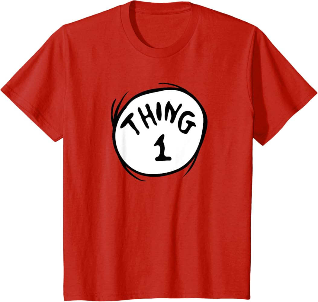 Dr. Seuss Thing 1 Emblem T-Shirt | Amazon (US)
