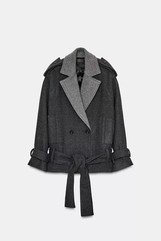 ZW COLLECTION LIMITED EDITION BELTED SHORT COAT | Zara US