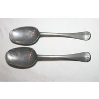 Large Rare Pair Antique 18Th Century Dutch Solid Heavy Cast Pewter Spoon 1700's | Etsy (US)