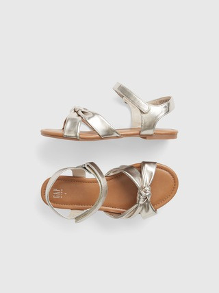 Kids Metallic Knot Sandals | Gap (CA)