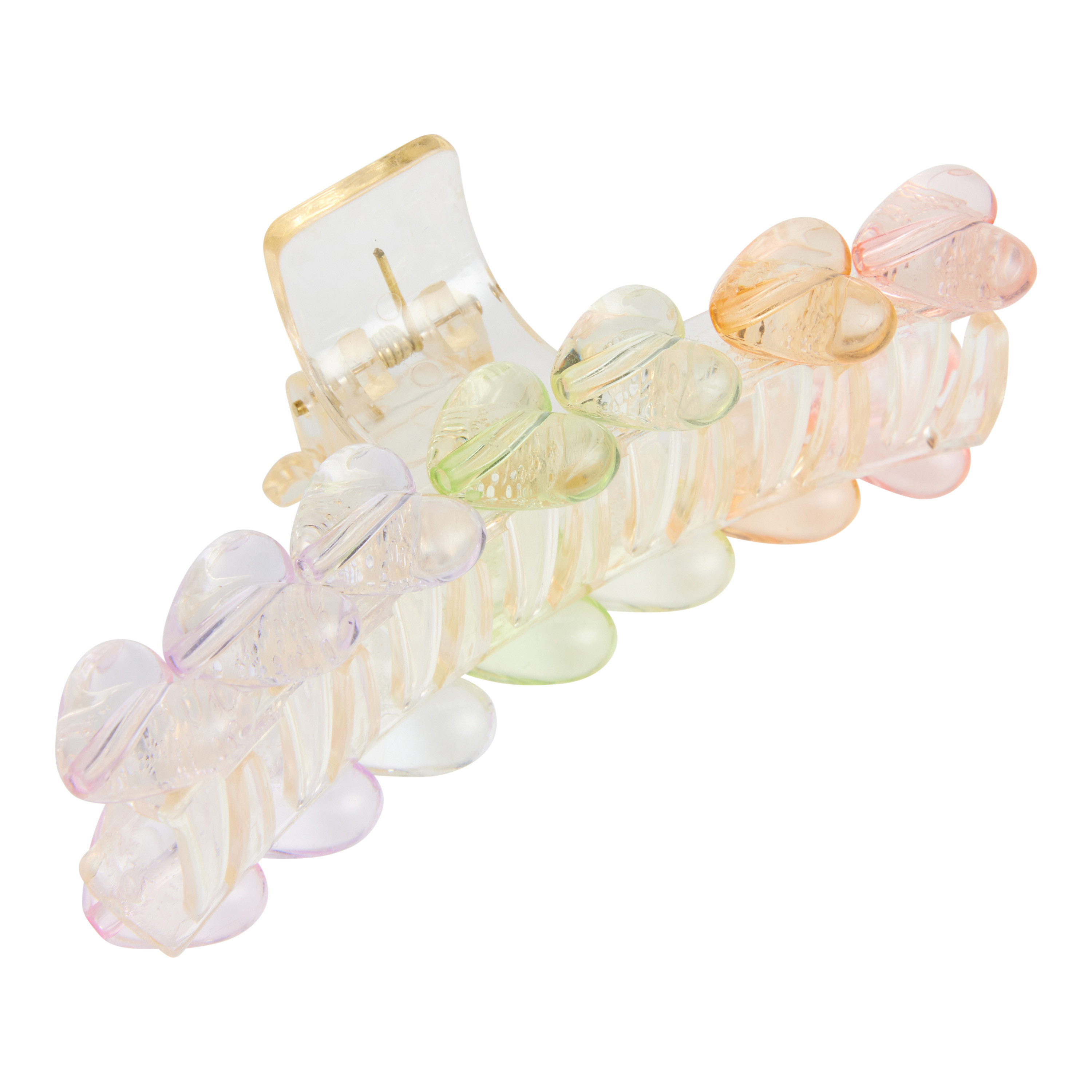Pastel Rainbow Heart Acrylic Claw Clip | World Market