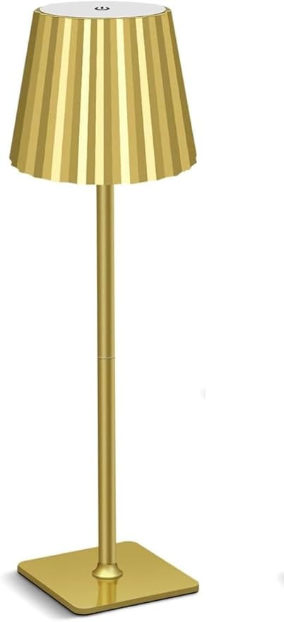 Gold Cordless Table Lamp, 5000mAh Rechargeable Battery Desk Lamp, 3 Color Stepless Dimming Up，B... | Amazon (US)