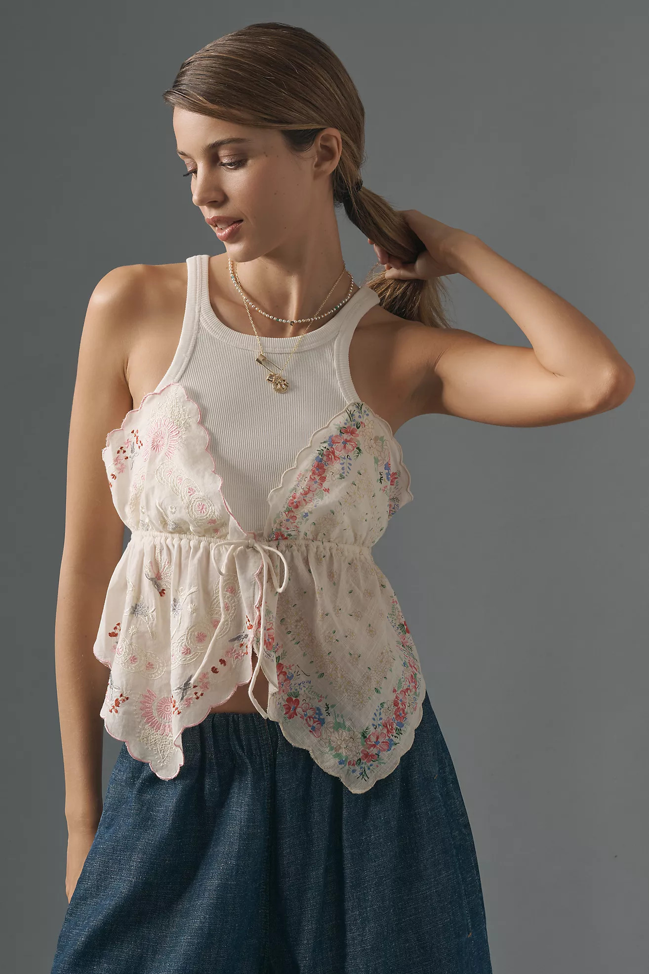 By Anthropologie Pieced Scarf Tank | Anthropologie (US)