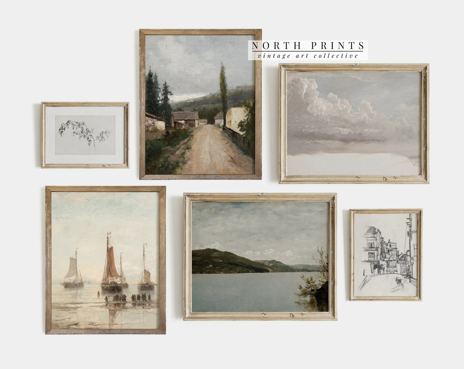 Vintage European Gallery Wall Print SET of 10 Vintage Dining Room Home Decor North Prints PRINTAB... | Etsy (US)