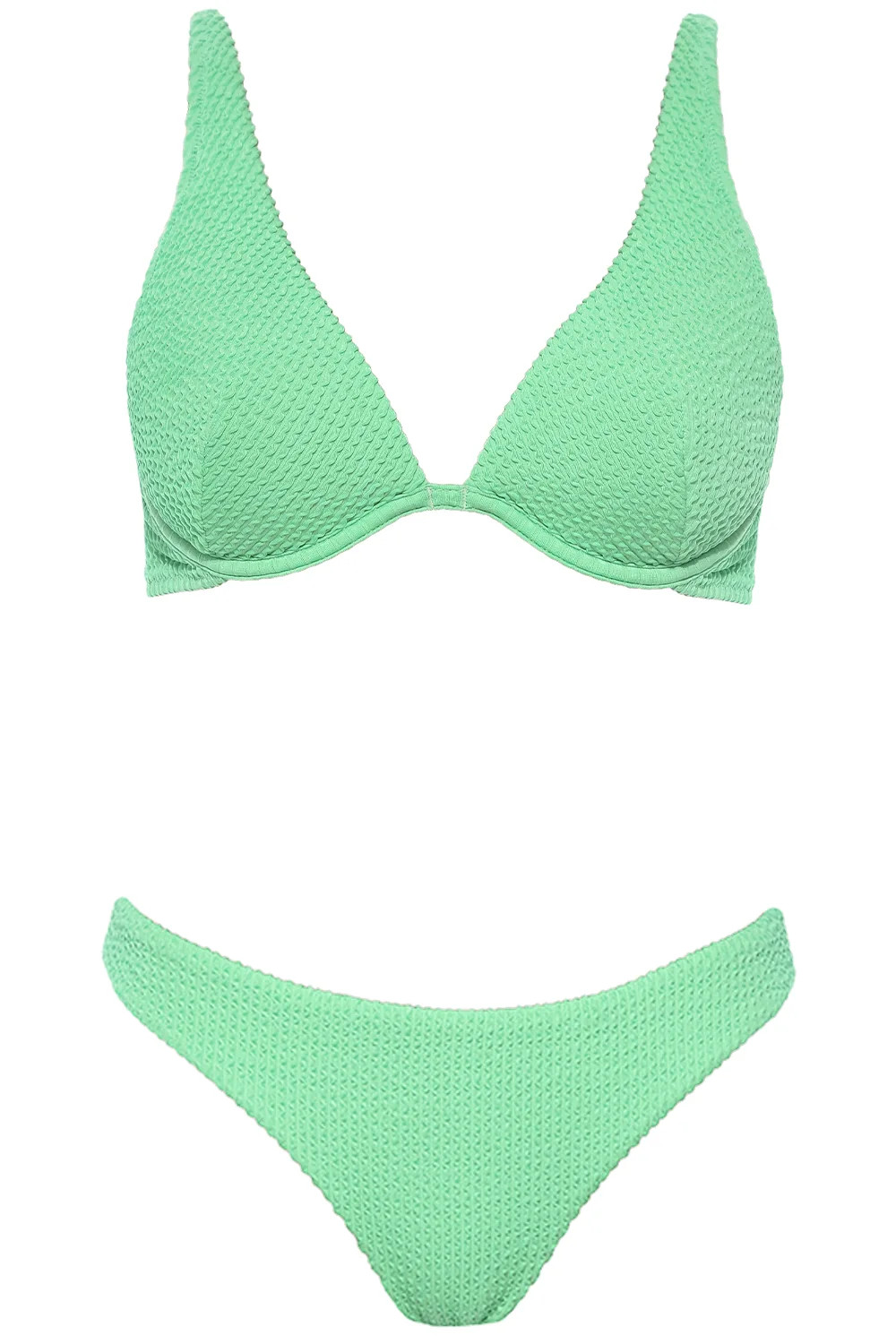 BERMUDA BIKINI CRINKLE MINT SET | VETCHY