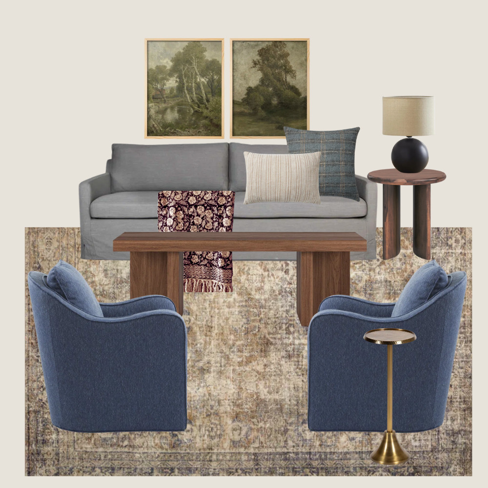 ✨🛋️ Just finished a mood board for a cozy living room that’s anything but dull! I’m all about warm textures, pops of color, and inviting vibes. 🌈

💕 Can't wait to bring this vision to life and create a space that feels like a warm hug! What do you think? 

#MoodBoard #LivingRoomGoals #CozyVibes #HomeDecorInspo #Interior Design #Loloi #Neutral Home 

 #LTKHome #LTKSaleAlert #LTKFindsUnder100