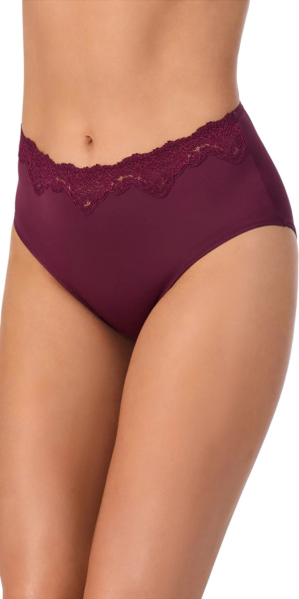 Lace Allure Micro Brief - Blackberry | Le Mystère
