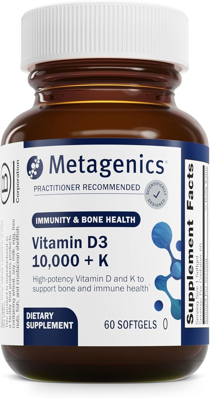 Metagenics Vitamin D3 + K - for Artery Health, Immune Support, Bone & Heart Health* - Vitamin D w... | Amazon (US)