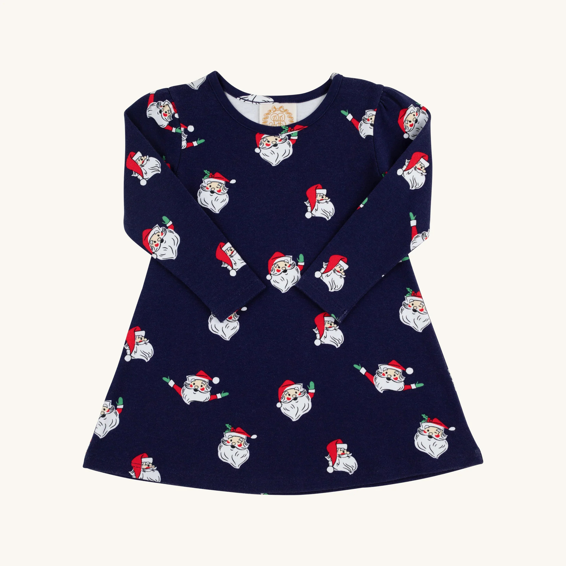 Long Sleeve Penny's Play Dress - Jolly Old St. Nick | The Beaufort Bonnet Company