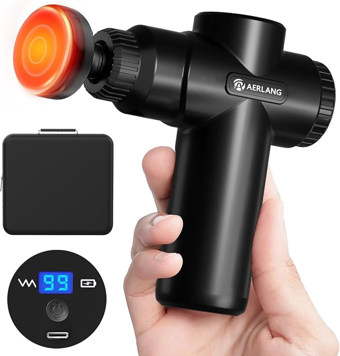 AERLANG Massage Gun with Heat Mini Massager Mothers Day Gifts for Mom Muscle Massager Back Massag... | Amazon (US)