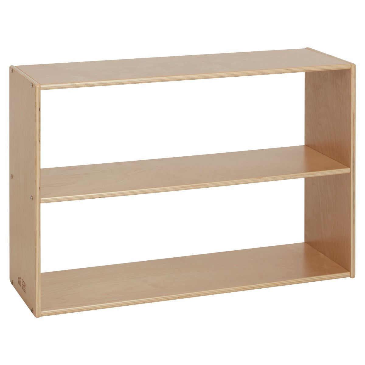 ECR4Kids Streamline 2-Shelf Storage Cabinet, 24in High, Double-Sided Display, Natural | Target