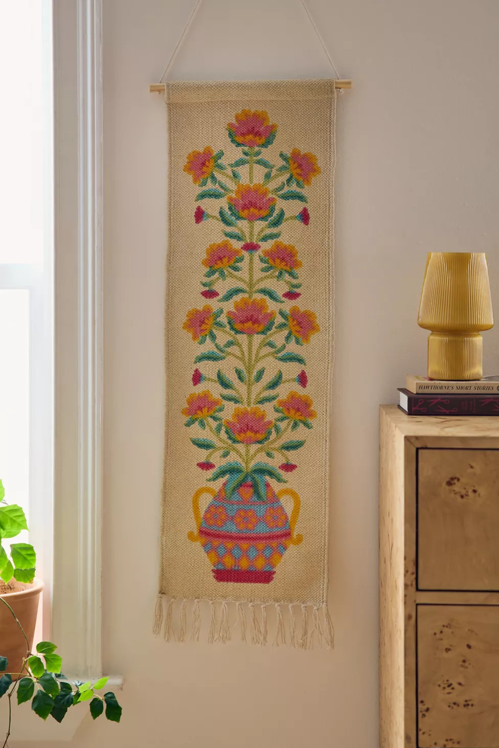 Iyla Floral Woven Wall Hanging | Urban Outfitters (US and RoW)