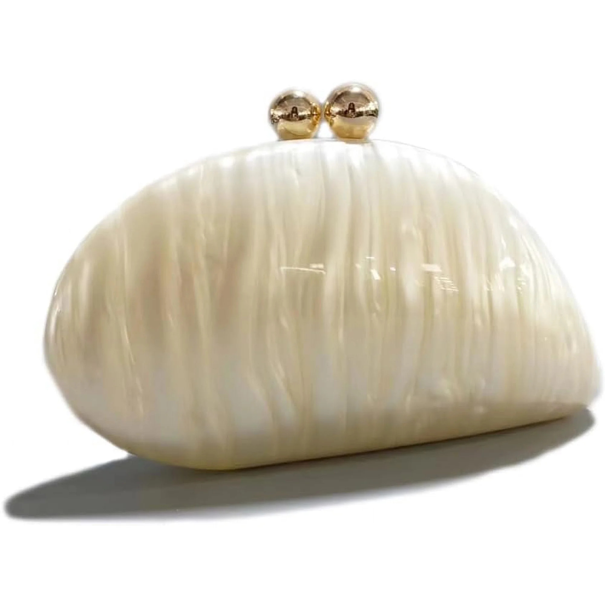 Acrylic Snail Shaped Bag Luxury Marble Clutch Evening Purses for Women Glitter Handbag for Weddin... | Walmart (US)