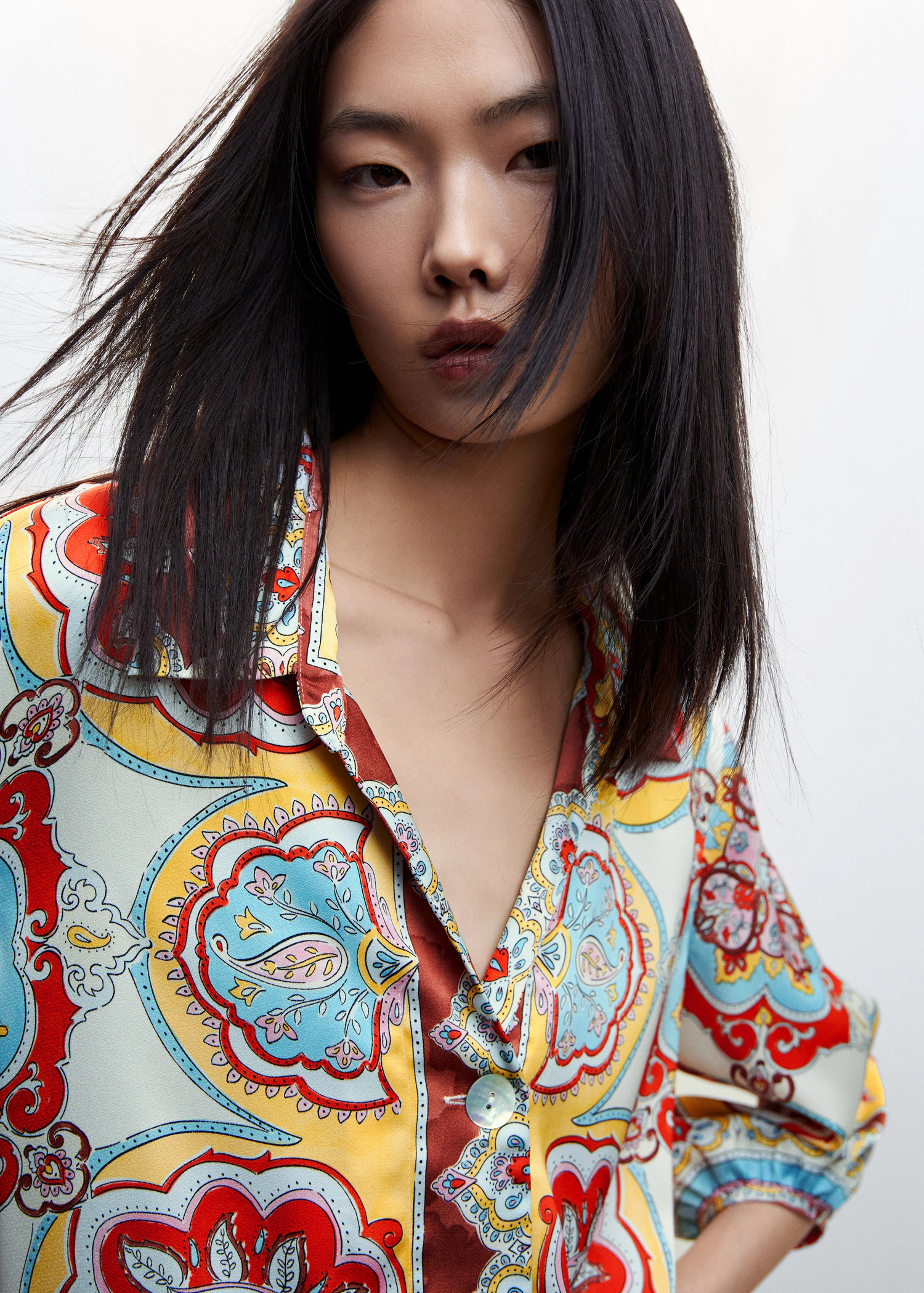 Baroque print dress | Mango (US/MX/AU)