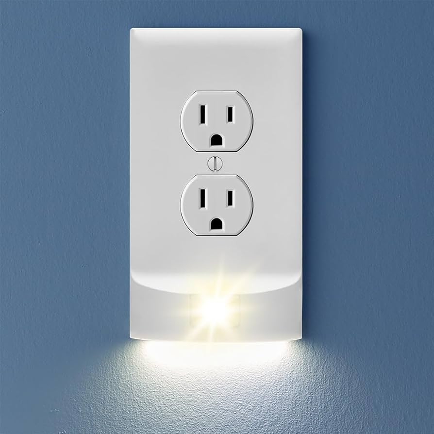 SnapPower 4 Pack StormLight Power Failure Night Light Outlet Cover - Dusk-to-Dawn Sensor LED Ligh... | Amazon (US)
