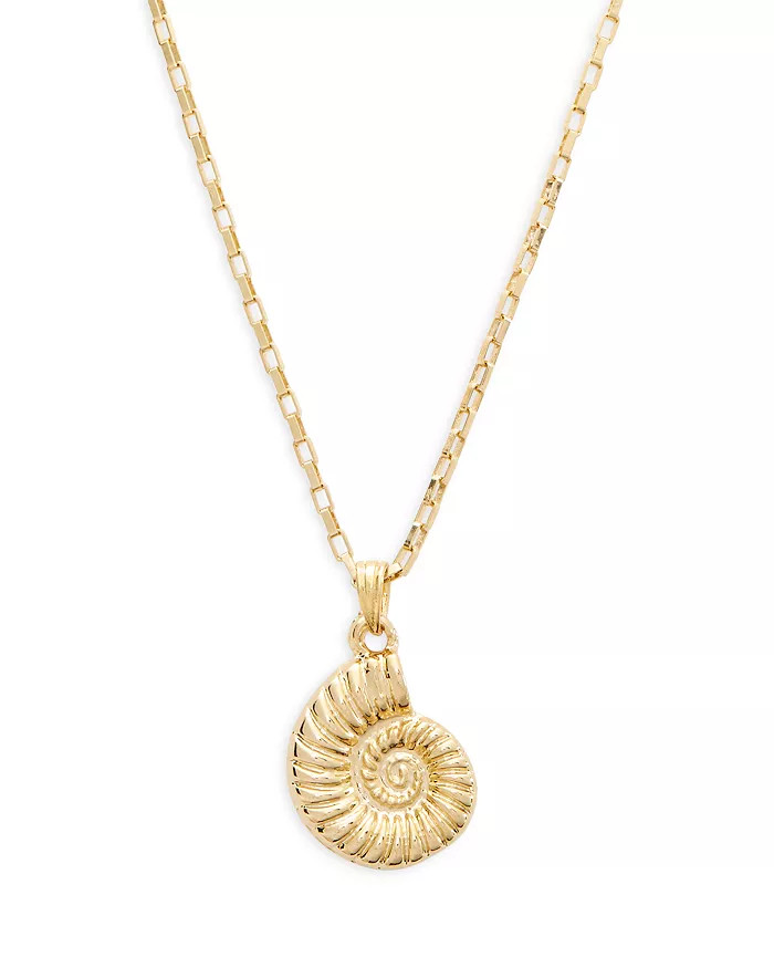 Spiral Shell Pendant Necklace in 14K Gold Plated, 15" - 100% Exclusive | Bloomingdale's (US)