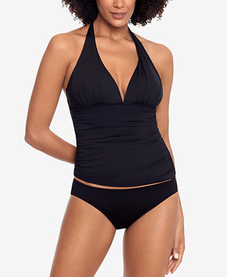 Lauren Ralph Lauren Beach Club Molded Cup Halter Tankini Top & Hipster Bikini Bottoms & Reviews -... | Macys (US)