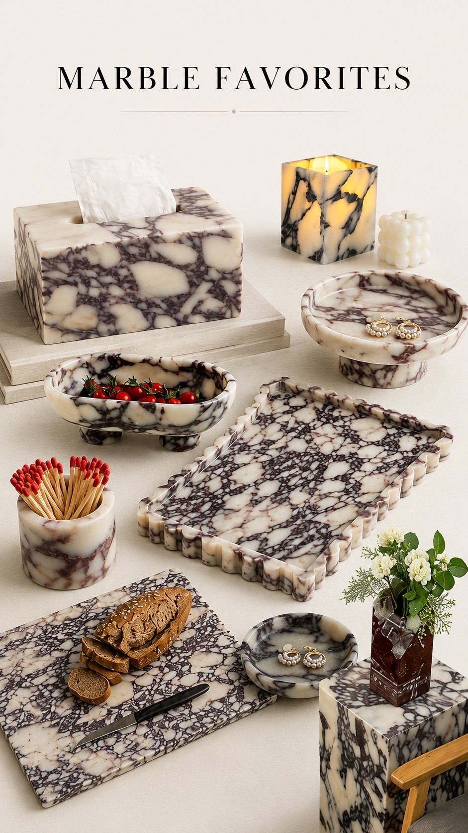 Marble Decor Finds

Timeless marble pieces that instantly make a space feel elevated and collected. From trays and catchalls to candle holders and styling accents, these are the kinds of details that give your home that high-end designer look without trying too hard. Neutral, sculptural, and perfect for kitchens, coffee tables, bathrooms, and shelves.

#LTKHome #LTKSaleAlert