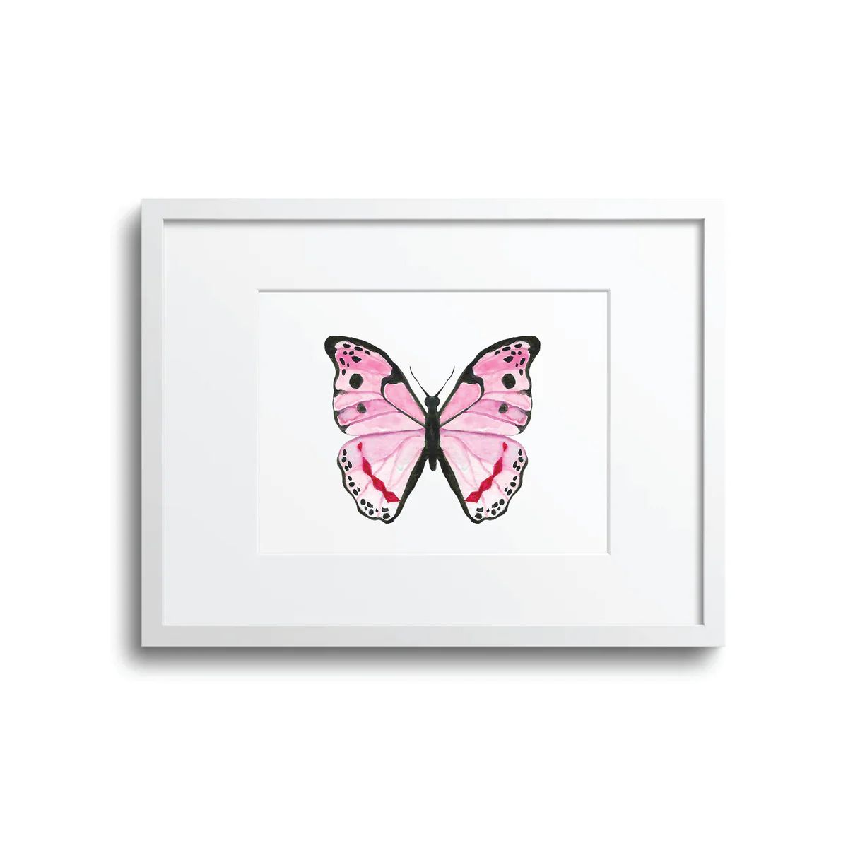 Pink Butterfly Art Print | Britt +Beks