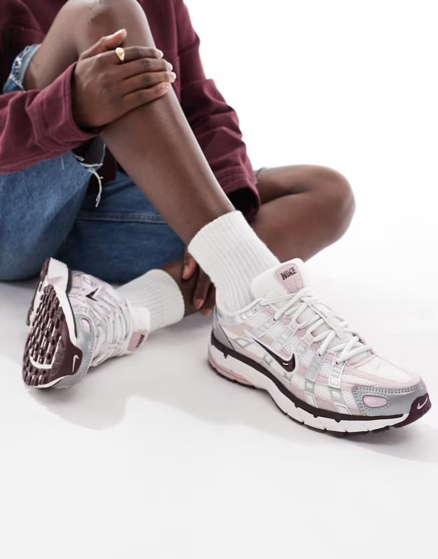 Nike P-6000 sneakers in silver and pink | ASOS (Global)