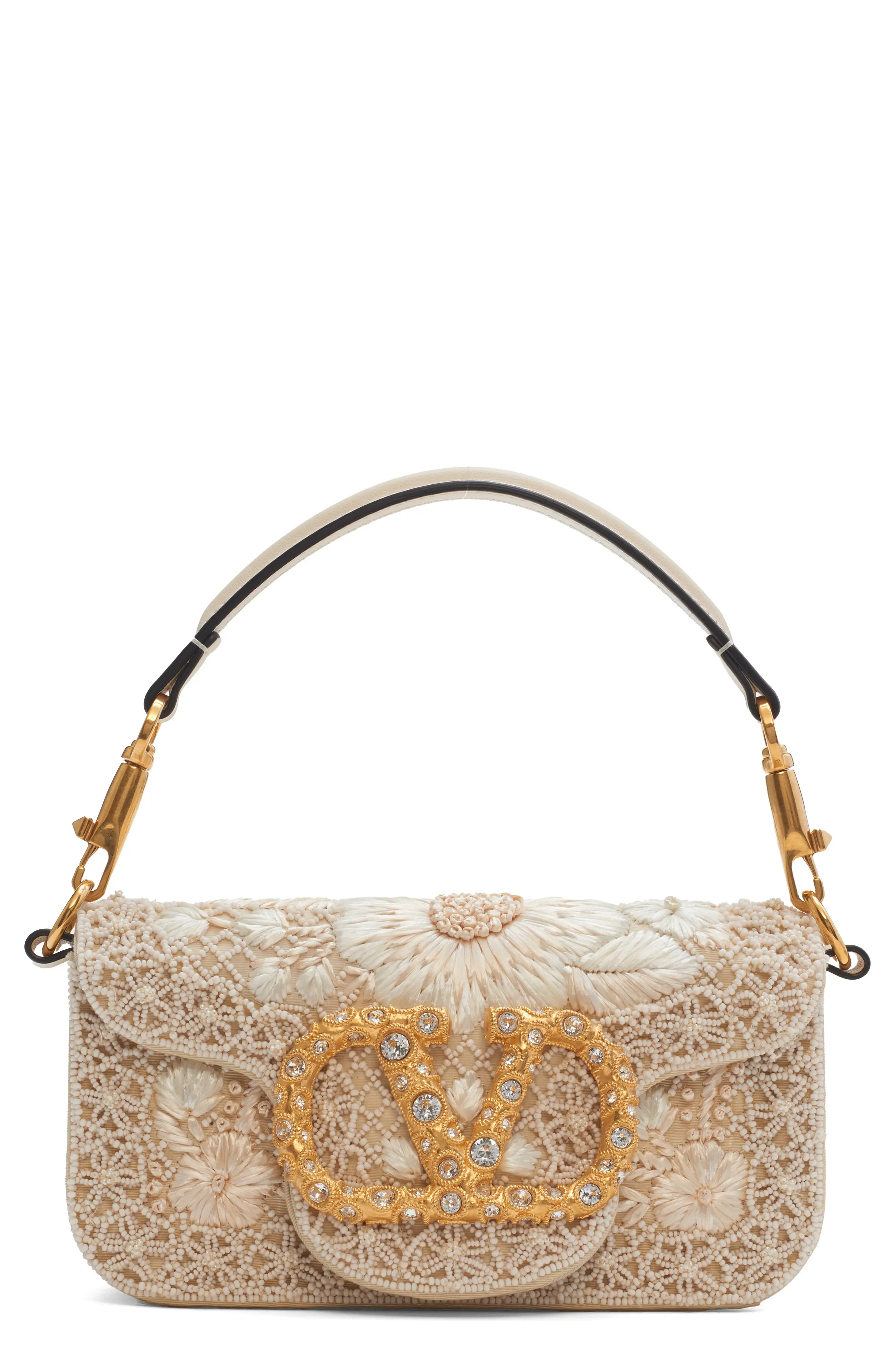 Loc\u00f2 Small Jewel Logo Embroidered Shoulder Bag (Women) | Nordstrom | Nordstrom