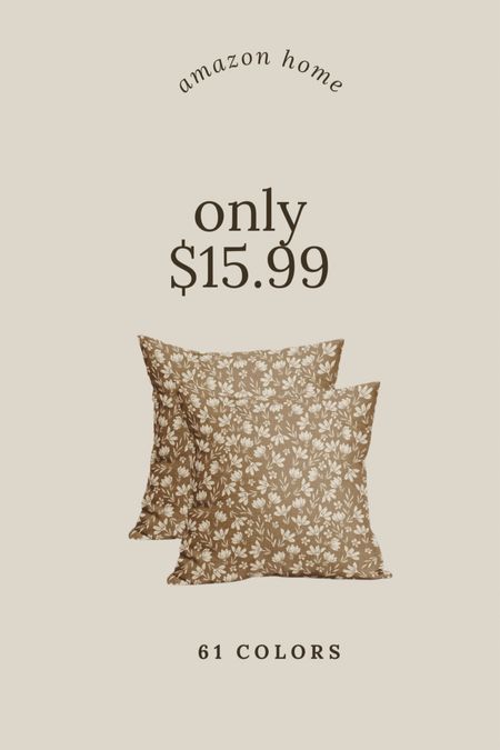I have these in dark brown and put them on my porch. They are super affordable and perfect for the outdoors, they also come in tons of colors, Amazon floral pillow cover set only 1599.

#LTKHome #LTKSaleAlert #LTKStyleTip