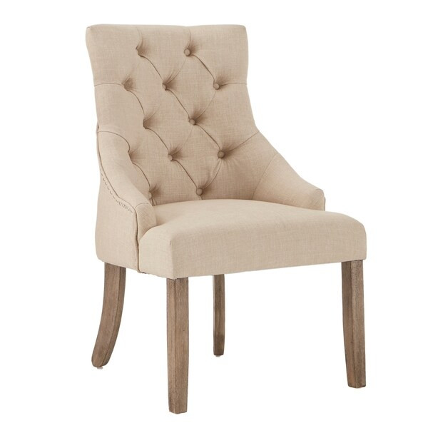 Kimpton Linen Tufted Dining Chair (Set of 2) by iNSPIRE Q Artisan | Bed Bath & Beyond
