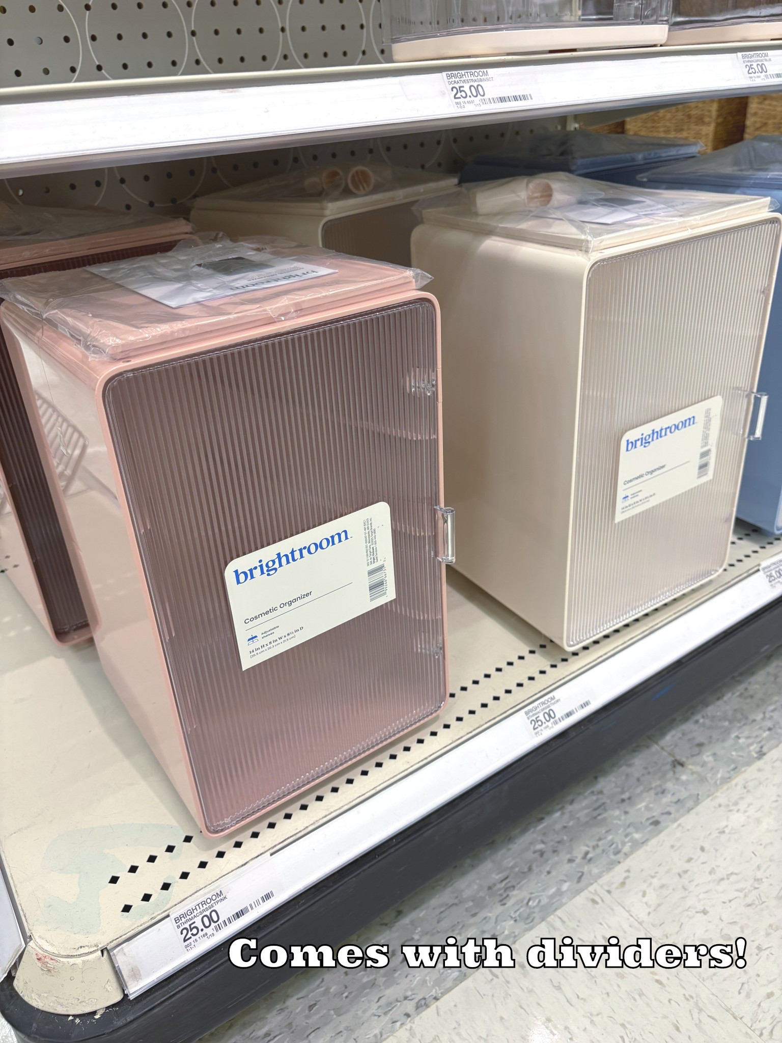 Brightroom Fluted Makeup Storage Box with Dividers #brightroom #targethome #makeuporganizer #makeupstorage 

#LTKHome #LTKBeauty #LTKmomlife