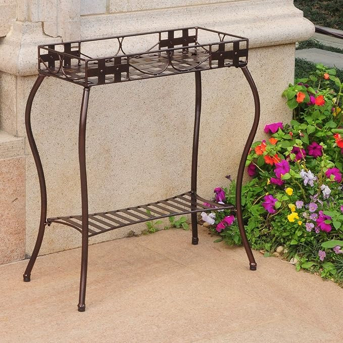 Sante Fe Rectangular Plant Stand Bronze | Amazon (US)