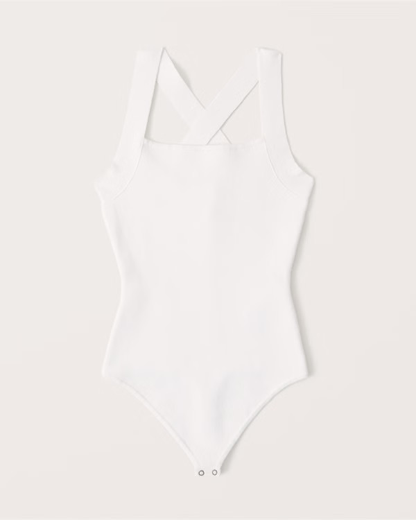 Halter Crossback Bodysuit | Abercrombie & Fitch (US)
