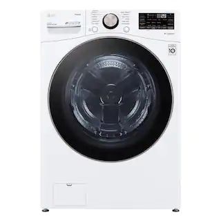 LG Electronics 27 in. 4.5 cu. ft. White Ultra Large Capacity Front Load Washer with TurboWash 360... | The Home Depot